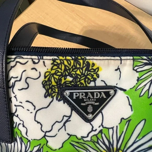 Prada Nylon Floral Tote - Picture 6 of 9